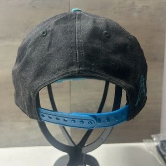 Carolina Panthers New Era 9Fifty Snapback Cap One Size NFL Hat Black & Teal - Picture 3 of 6